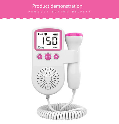 Safe Healthy Fetal Heart Detector 3mhz Doppler Pregnancy Fetal Heart Monitor