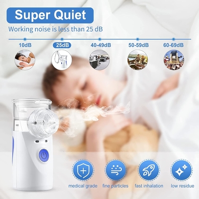 Quiet Efficient Portable Handheld Nebulizer Machine For Children Adults