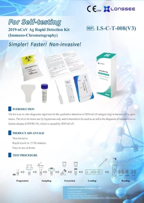 Covid Antigen Test,Convenient Covid 19 Antigen Rapid Test With Saliva Or Sputum Sample Easy To Use