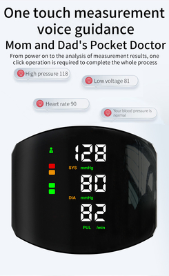 LCD Display With Voice Prompt Quick Results With One Click Household Hospital Level Digital Blood Pressure Monitor