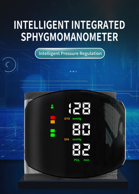 Portable Blood Pressure Meter:Medical Grade Digital Blood Pressure Meter Voice Prompt LCD Display Wrist BP Meter