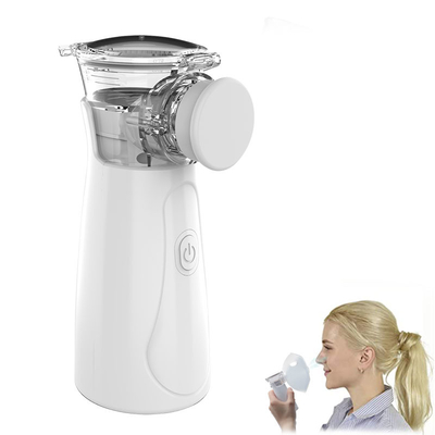 Modern Design Silent Handheld Portable Nebulizer White With One Button Switch