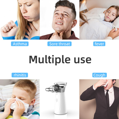 Silent White Handheld Portable Nebulizer For Adults Electric Nebulizer Machine