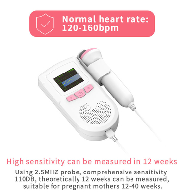 Hospital Lightweight Fetal Heart Detector Baby Fetal Heart Monitor For Home Use
