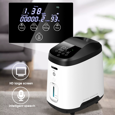 9L LCD Touch Screen Medical Oxygen Concentrator High Concentration Adjustable Flow