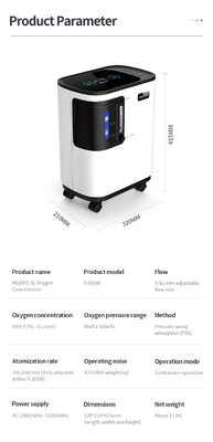 5L Medical Grade LCD Display Voice Prompt Suitable For Elderly Children'S Oxygen Concentrator