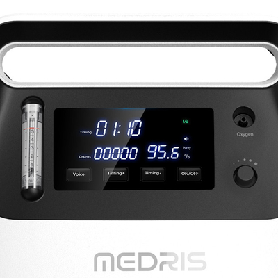 Continuous Flow Portable Oxygen Concentrator,High Concentration 5L Oxygen Production Machine With Remote Control LCD Dis