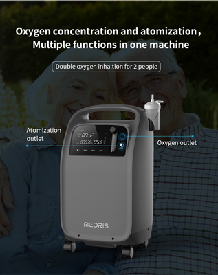 Portable LCD Display 5L High Concentration Medical Grade Household Oxygen Generator Suitable For The Elderly And Childre