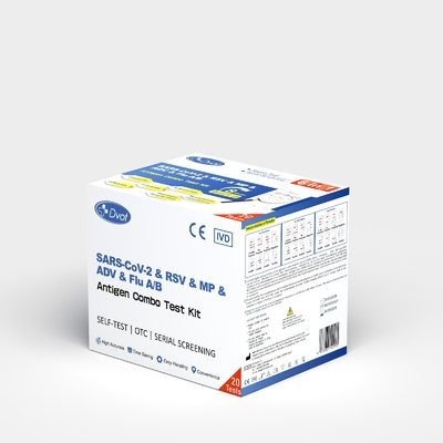 Dvot （6 IN ONE) Antigen combo test kit,for testing Covid-19/Adenovirus/influenza B/A etc.