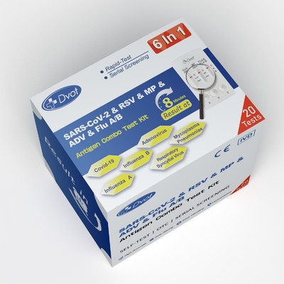 Dvot （6 IN ONE) Antigen combo test kit,for testing Covid-19/Adenovirus/influenza B/A etc.