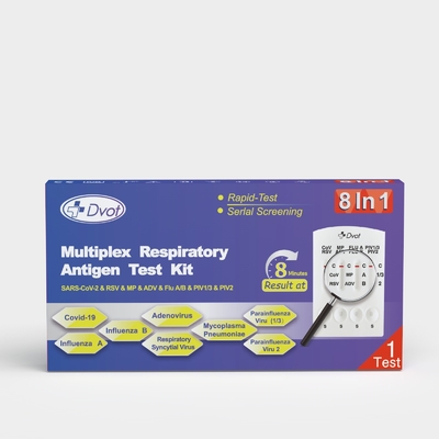 DVOT (8 IN ONE) Antigen Combo Test Kit for testing SARS-CoV-2 & RSV & MP & ADV & Flu A/B &PIV1/3&PIV