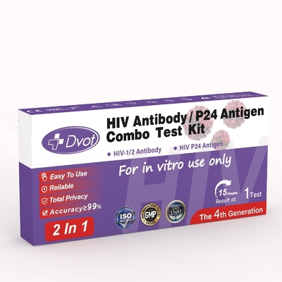 HIV 1/2 Antibody P24 Antigen Combo Test ,Disposable At Home Antigen Test Kit Rapid Testing for Your Peace of Mind