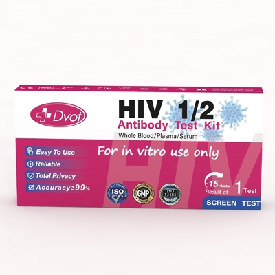 HIV 1/2 Rapid Test Kit At Home Antigen Test Kit Get Results in 15 Minutes for Testing