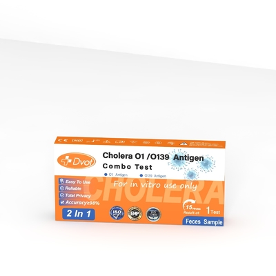 Cholera O1/O139 Antigen Combo Test Kit 98% Accuracy Rapid Antigen Test Kit for Home Use