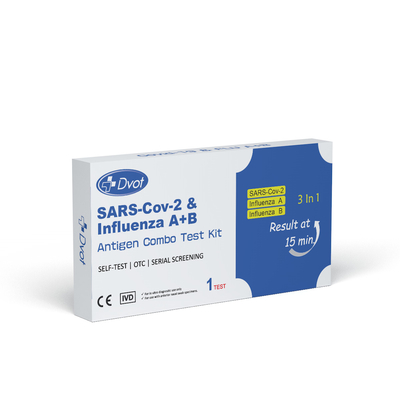 Disposable Antigen Rapid Test Kit for Home Use with 15-Minute Results that use for testing SARS-Cov-2/InfluenzaA+B