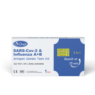 Disposable Antigen Rapid Test Kit for Home Use with 15-Minute Results that use for testing SARS-Cov-2/InfluenzaA+B