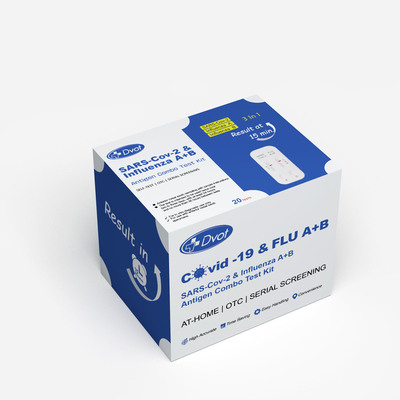 Accurate Disposable Rapid Test Kit Provides Results in 15 Minutes that use for testing SARS-Cov-2/InfluenzaA+B