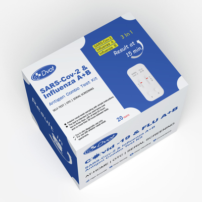 Accurate Disposable Rapid Test Kit Provides Results in 15 Minutes that use for testing SARS-Cov-2/InfluenzaA+B