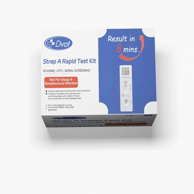 Quick and Easy At Home Antigen Test Kit with 8 Minutes Result Time that use for testing Strep A