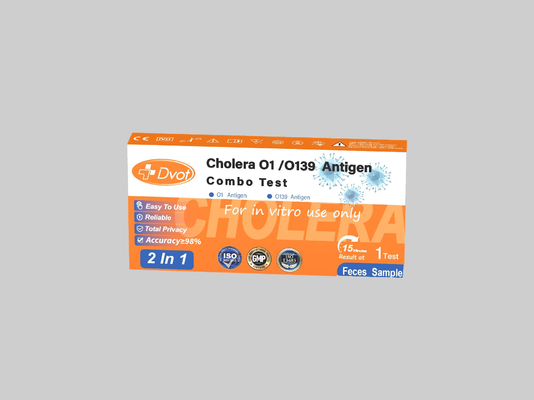 At home Cholera O1/O139 Antigen Combo Test Kit With 98% Accuracy CE ISO Certified,Accurate Disposable 15 Minutes