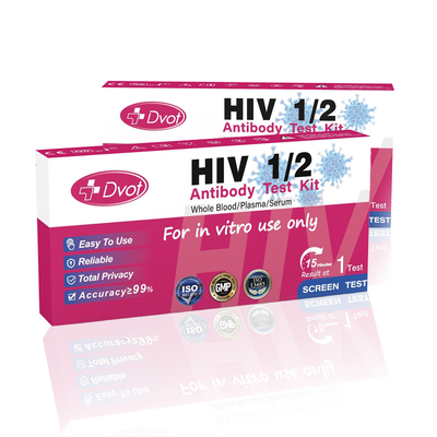 HIV 1/2 Rapid Test Kit At Home Antigen Test Kit Get Results in 15 Minutes for Testing