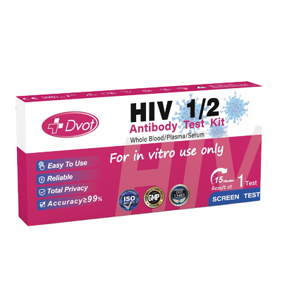 HIV 1/2 Rapid Test Kit At Home Antigen Test Kit Get Results in 15 Minutes for Testing
