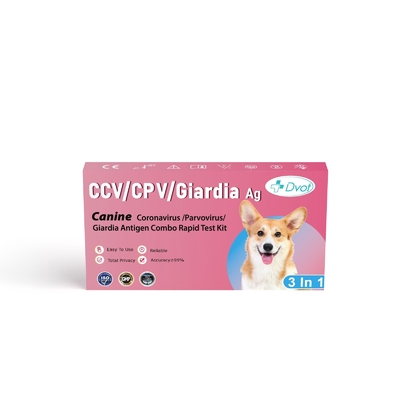 DOVT Combo Screening Kit Rapid Antigen Test for CCV/CPV and Giardia Test Time 8mins