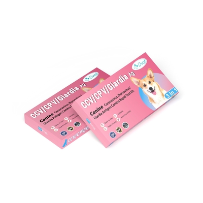 DOVT Combo Screening Kit Rapid Antigen Test for CCV/CPV and Giardia Test Time 8mins