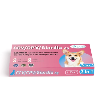 Canine Antigen Rapid Test Kit for DOVT CCV/CPV and Giardia Combination Screening
