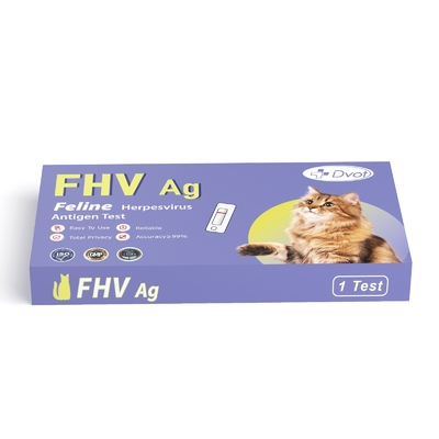 DOVT Vet Feline Herpesvirus Antigen Test FHV Ag Test 8mins Test Time CE ISO Certified
