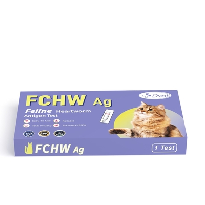 One Step Veterinary Kit FCHW Ag Feline Heartworm Antigen Test For Cat