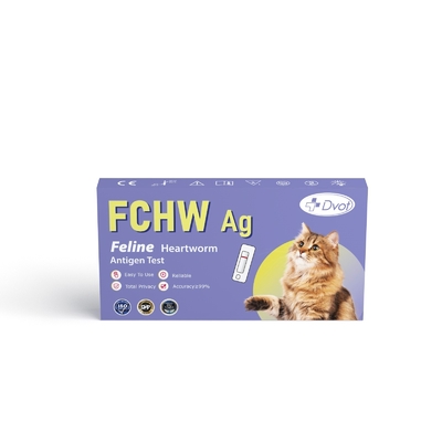 One Step Veterinary Kit FCHW Ag Feline Heartworm Antigen Test For Cat