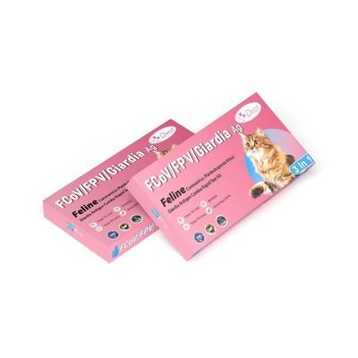 DOVT Feline FCoV/FPV/Giardia Ag Antigen Combo Rapid Test Kit Accuracy 99% and Reliable