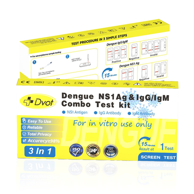 Disposable Dengue Ns1 Ag & lgG/IgM Rapid Antigen At Home Test Kit with 15-Minute Result