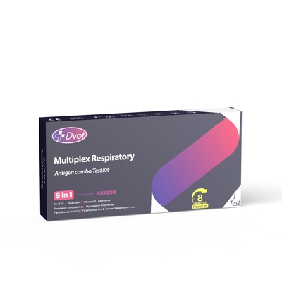 DOVT 9 IN1 Multiplex Respiratory Antigen Test Kit 8 Mins Test Time 1.5 Years Date