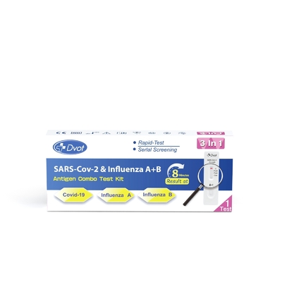 Highly Sensitive SARS-CoV-2 Influenza A B One Step Rapid Test Kit For Early Detection
