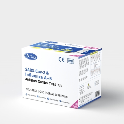 Rapid Detection Test Cassette Professional Use SARS-CoV-2 & Influenza A + B Rapid Test Kit