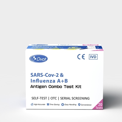 Rapid Detection Test Cassette Professional Use SARS-CoV-2 & Influenza A + B Rapid Test Kit