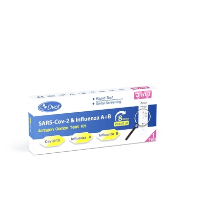 Rapid Detection Test Cassette Professional Use SARS-CoV-2 & Influenza A + B Rapid Test Kit