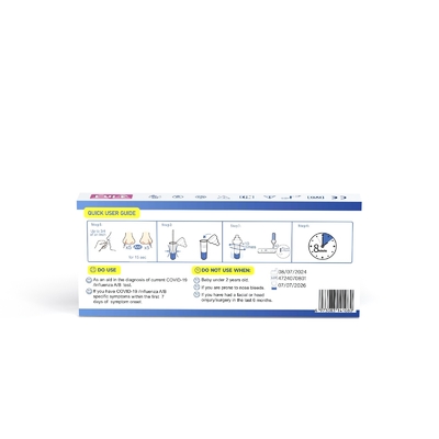 Rapid Detection Test Cassette Professional Use SARS-CoV-2 & Influenza A + B Rapid Test Kit